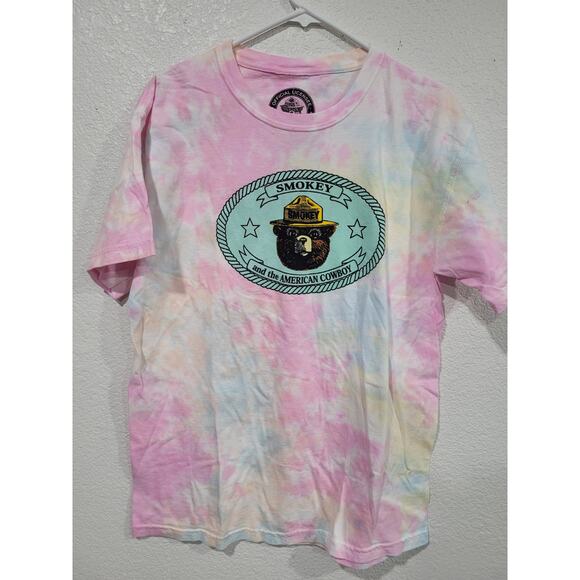 Smokey the Bear Forever 21 Tie Dye Women's T-Shirt Plus Size 0X #16 - Picture 1 of 5